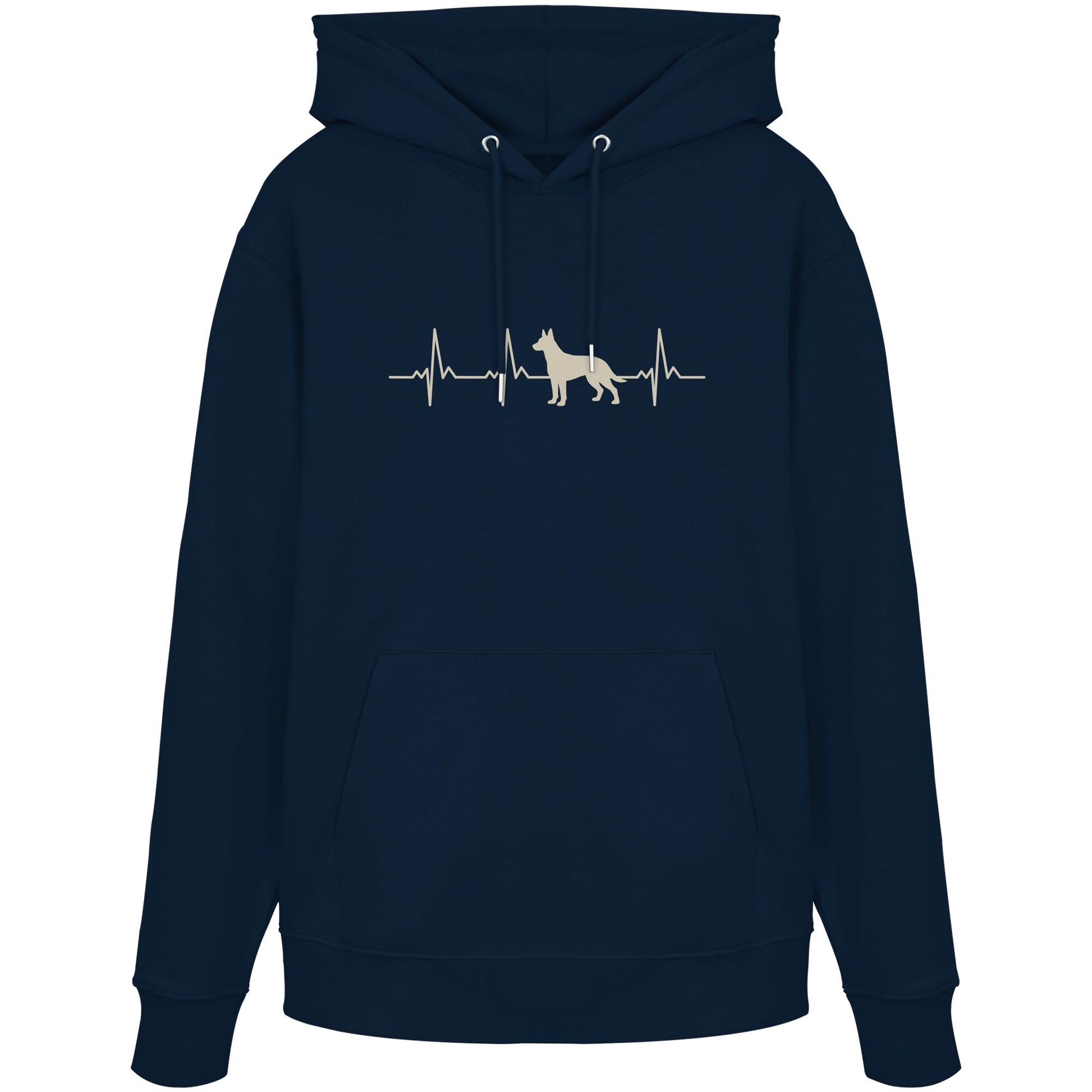 Herzschlag Holländischer Schäferhund - Organic Hoodie