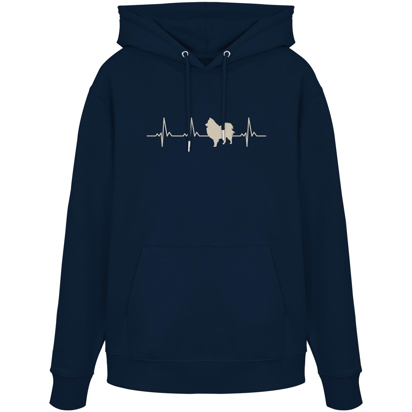Herzschlag Pomeranian - Organic Hoodie