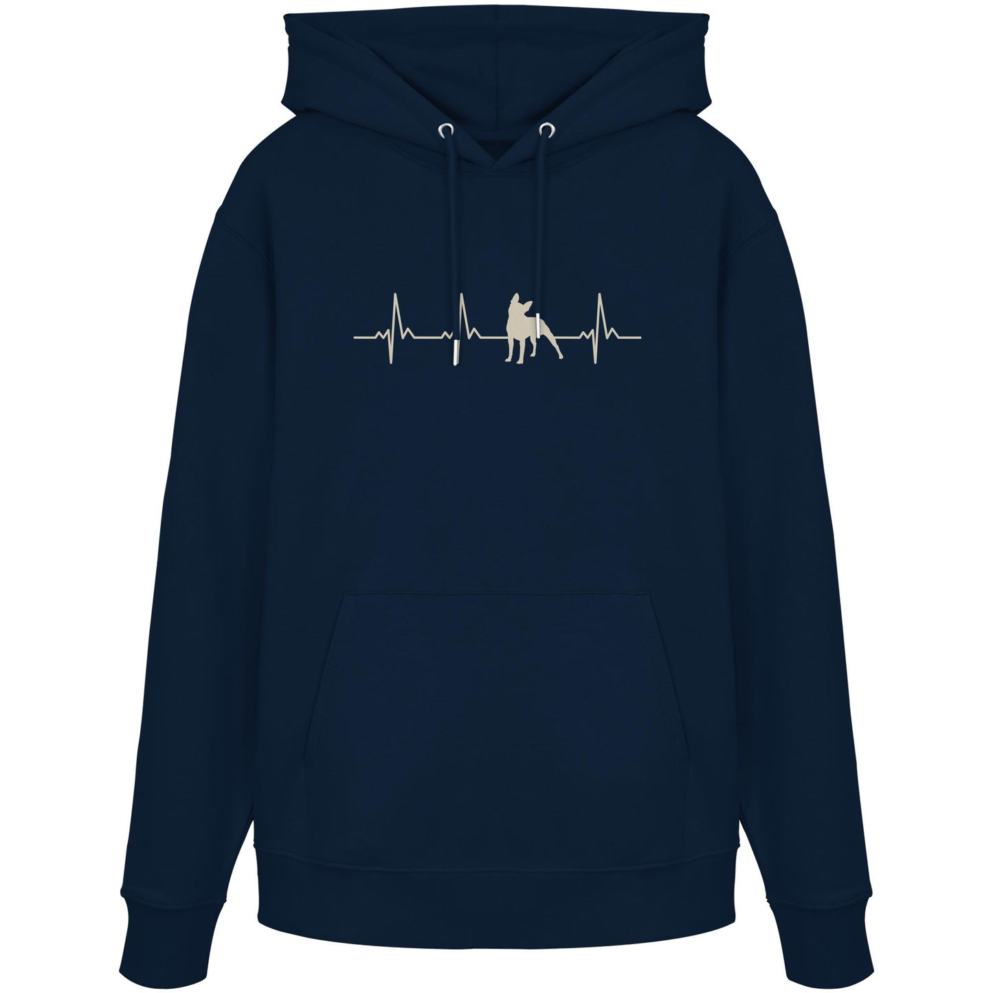 Herzschlag Boston Terrier - Organic Hoodie