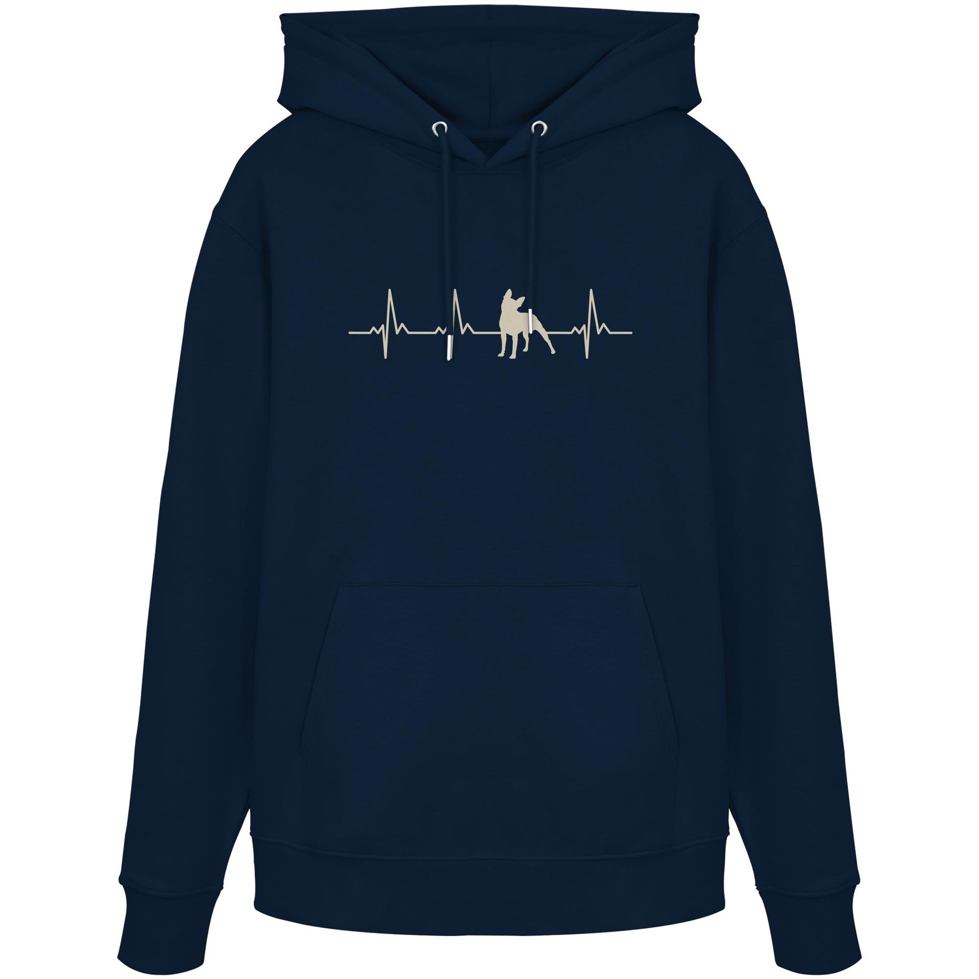Herzschlag Boston Terrier - Organic Hoodie