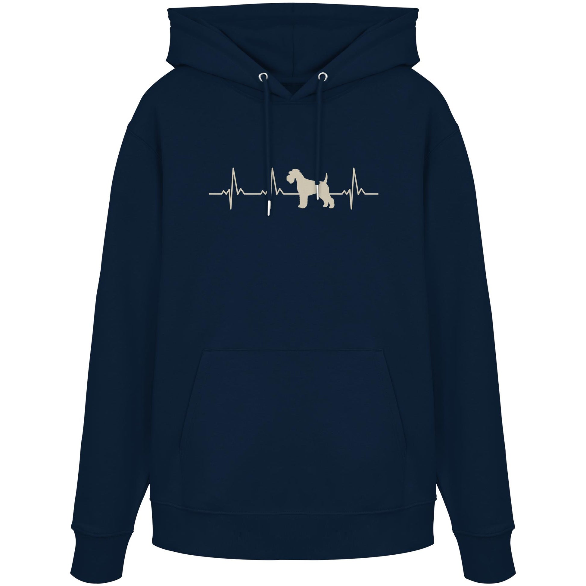 Herzschlag Zwergschnauzer - Organic Hoodie