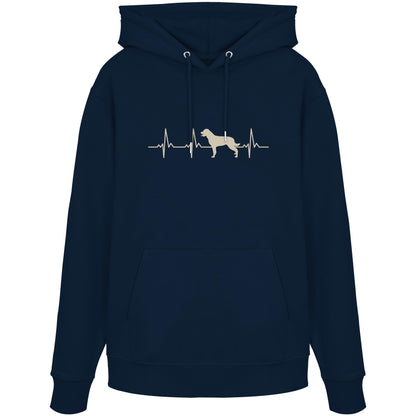 Herzschlag Rottweiler - Organic Hoodie