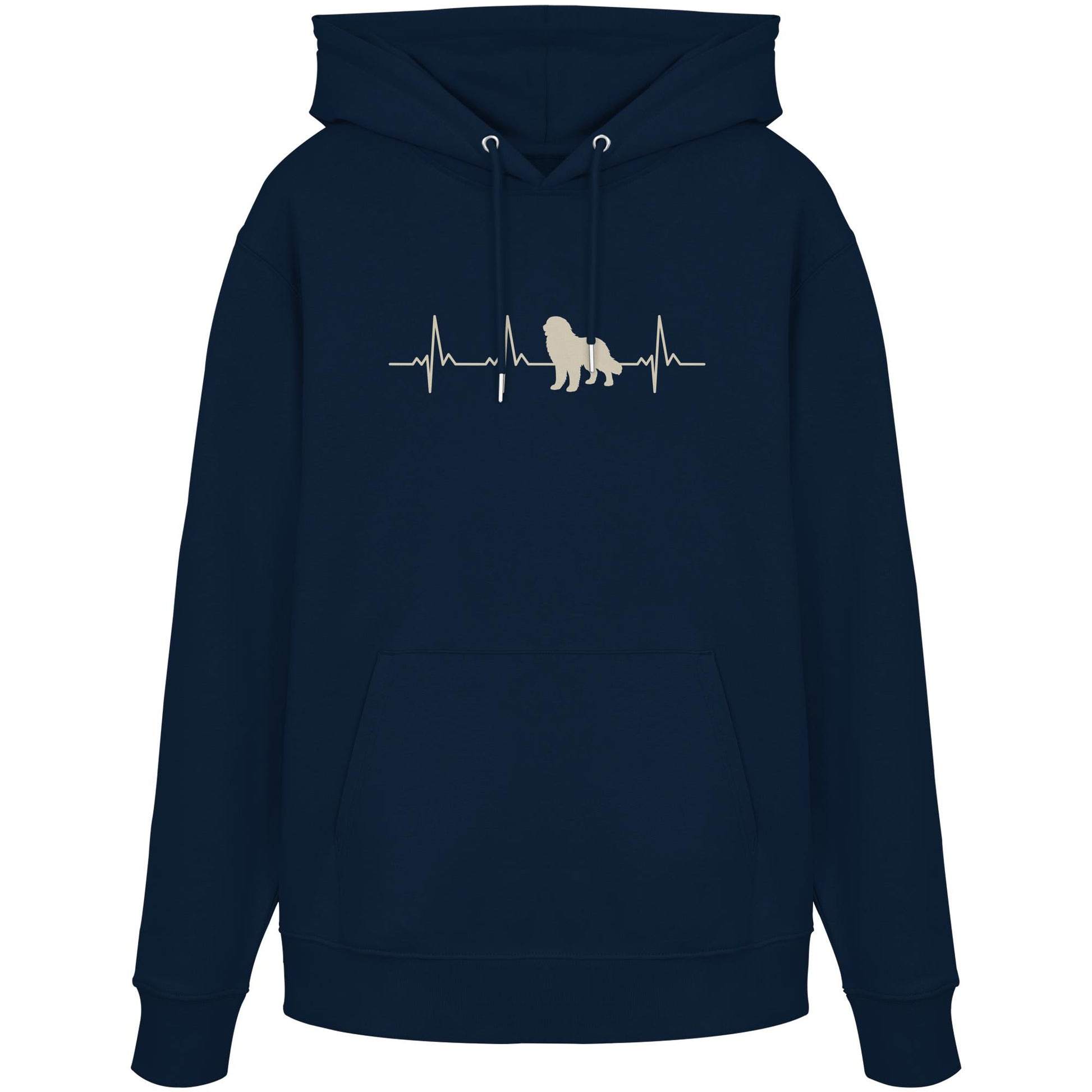 Herzschlag Pyrenäenberghund - Organic Hoodie