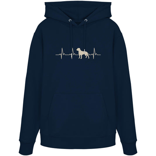 Herzschlag American Staffordshire Terrier - Organic Hoodie