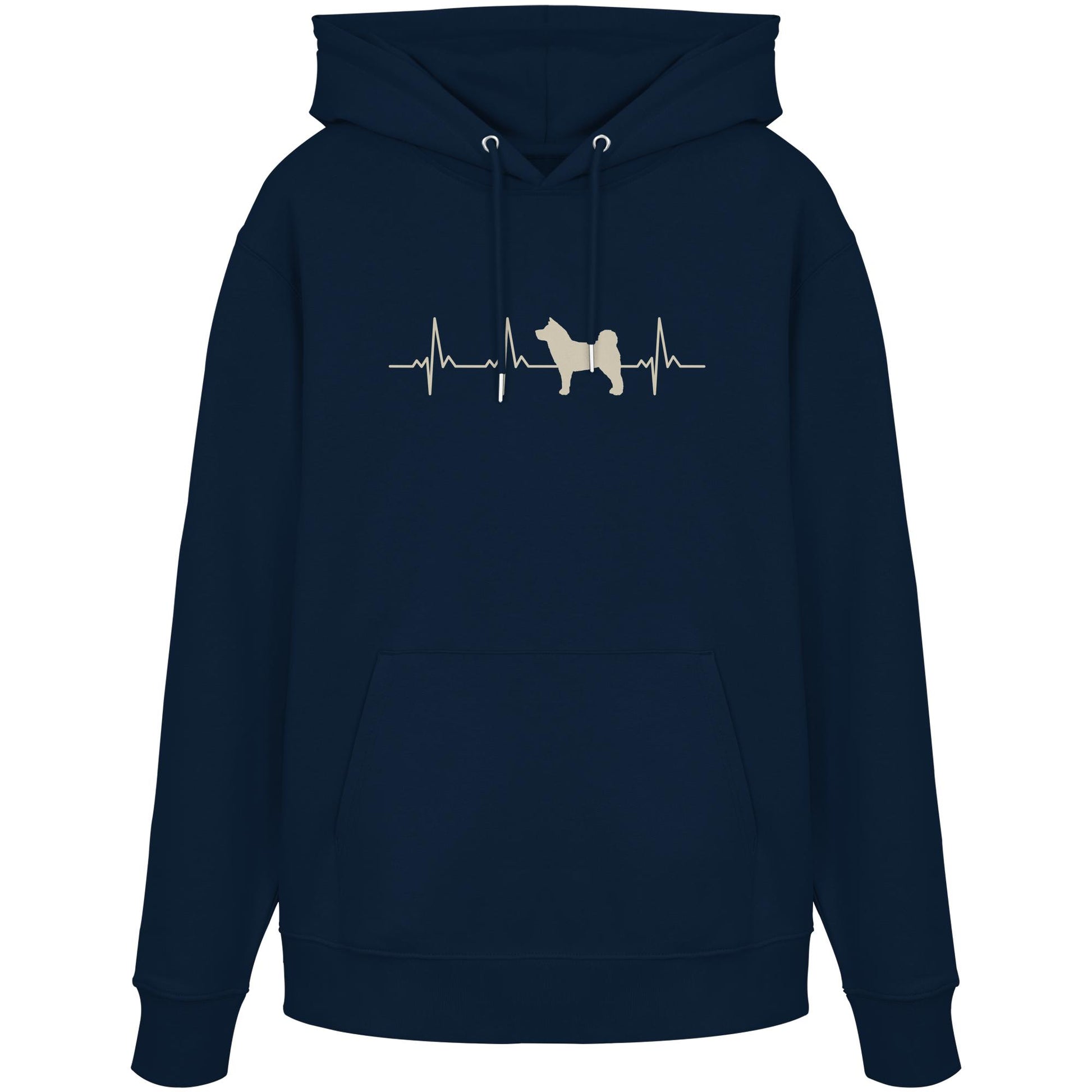 Herzschlag American Akita - Organic Hoodie