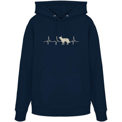 Herzschlag Border Collie - Organic Hoodie