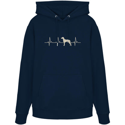 Herzschlag Weimaraner - Organic Hoodie