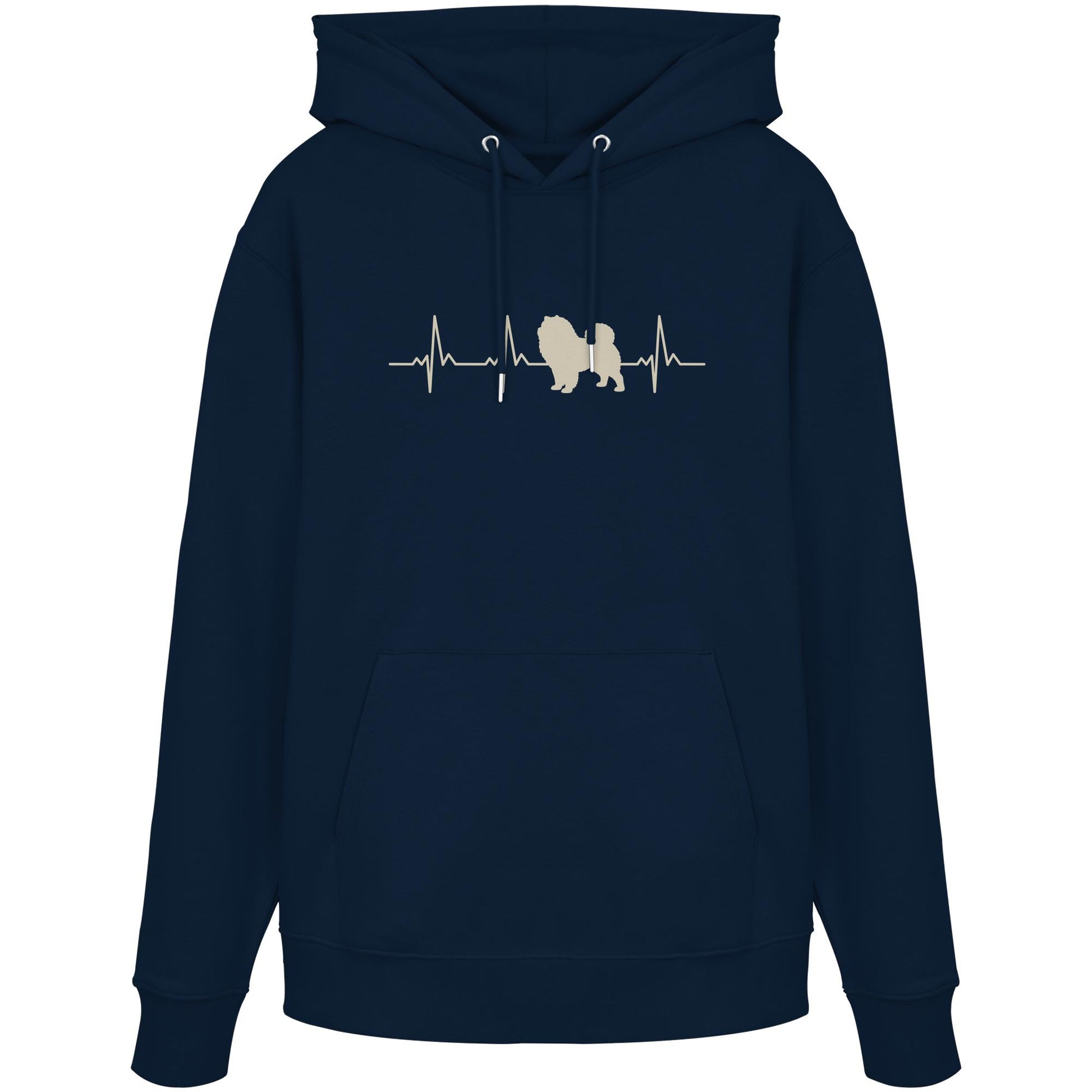 Herzschlag Chow Chow - Organic Hoodie