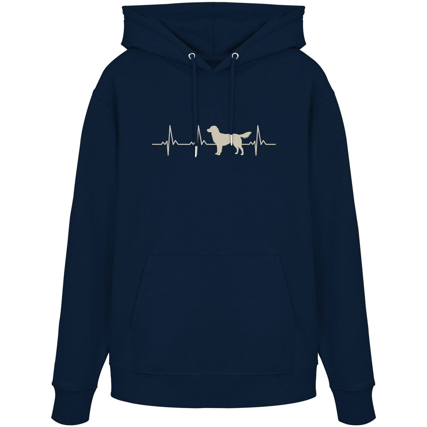 Herzschlag Kooikerhondje - Organic Hoodie