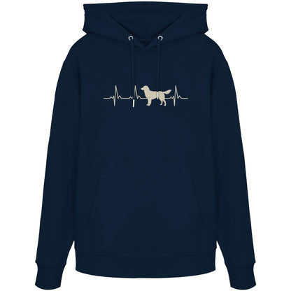 Herzschlag Kooikerhondje - Organic Hoodie