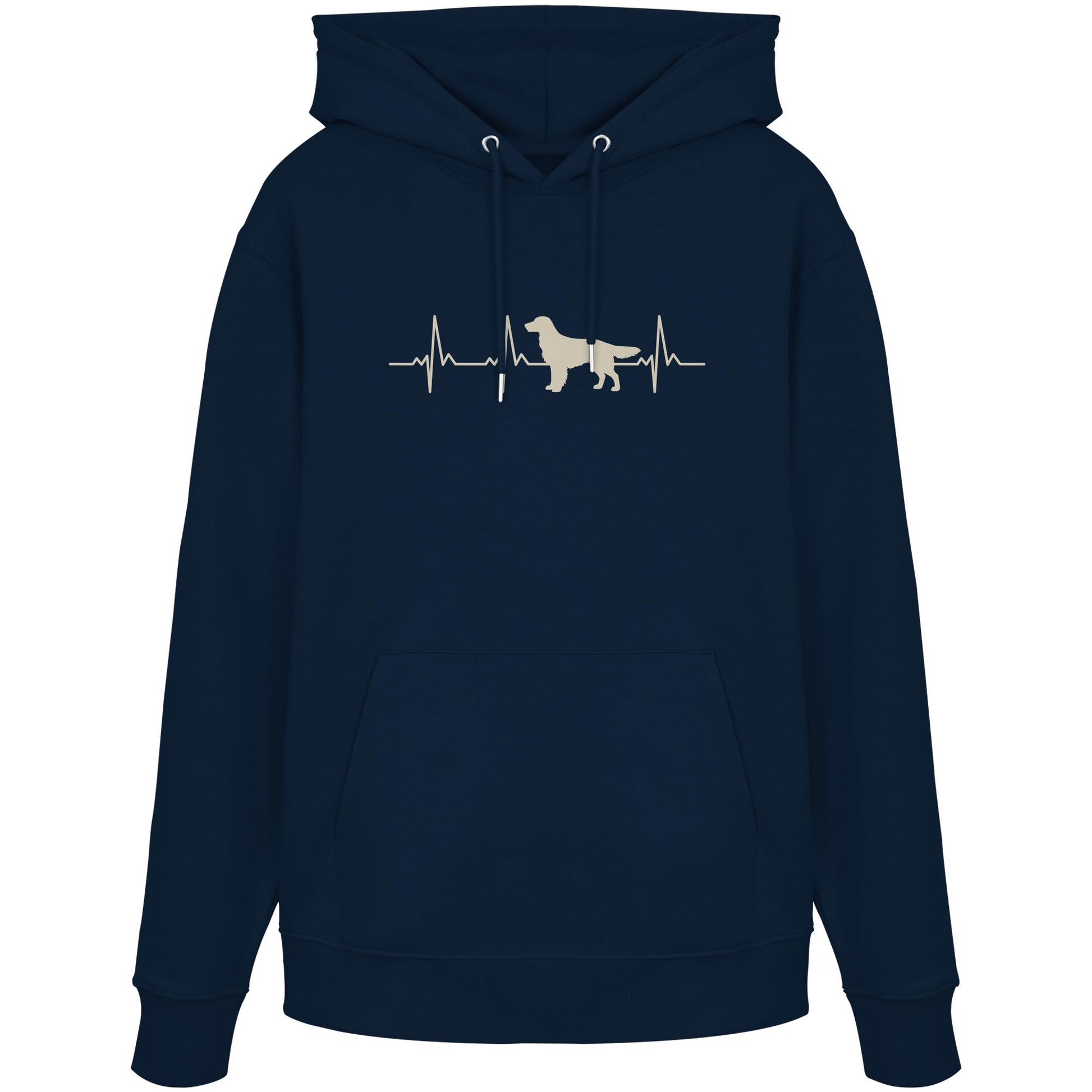 Herzschlag Flat Coated Retriever - Organic Hoodie