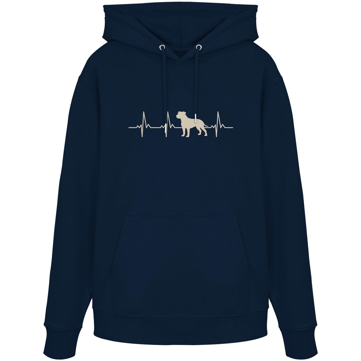 Herzschlag Staffordshire Bullterrier - Organic Hoodie