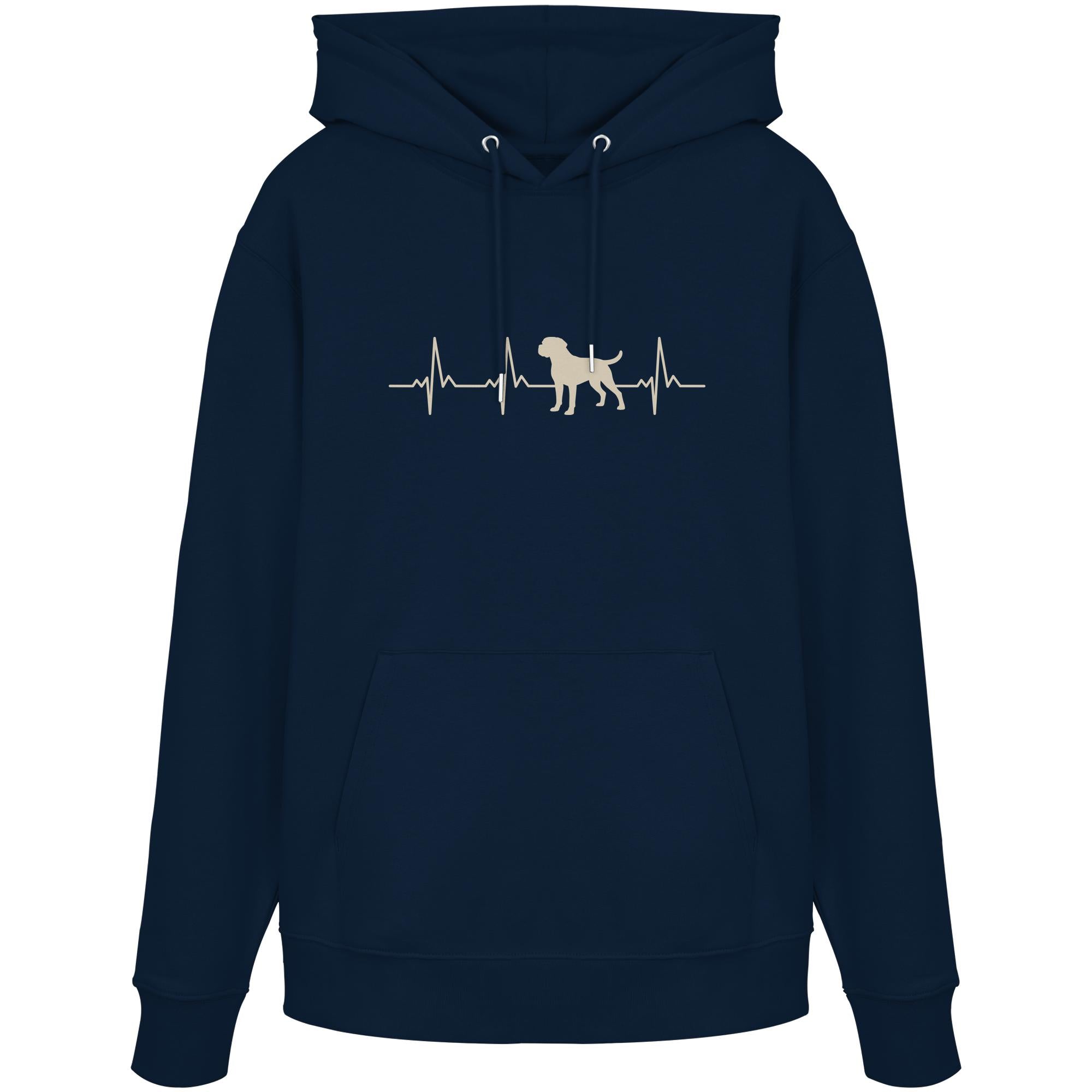 Herzschlag Bullmastiff - Organic Hoodie