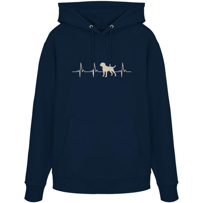 Herzschlag Bullmastiff - Organic Hoodie