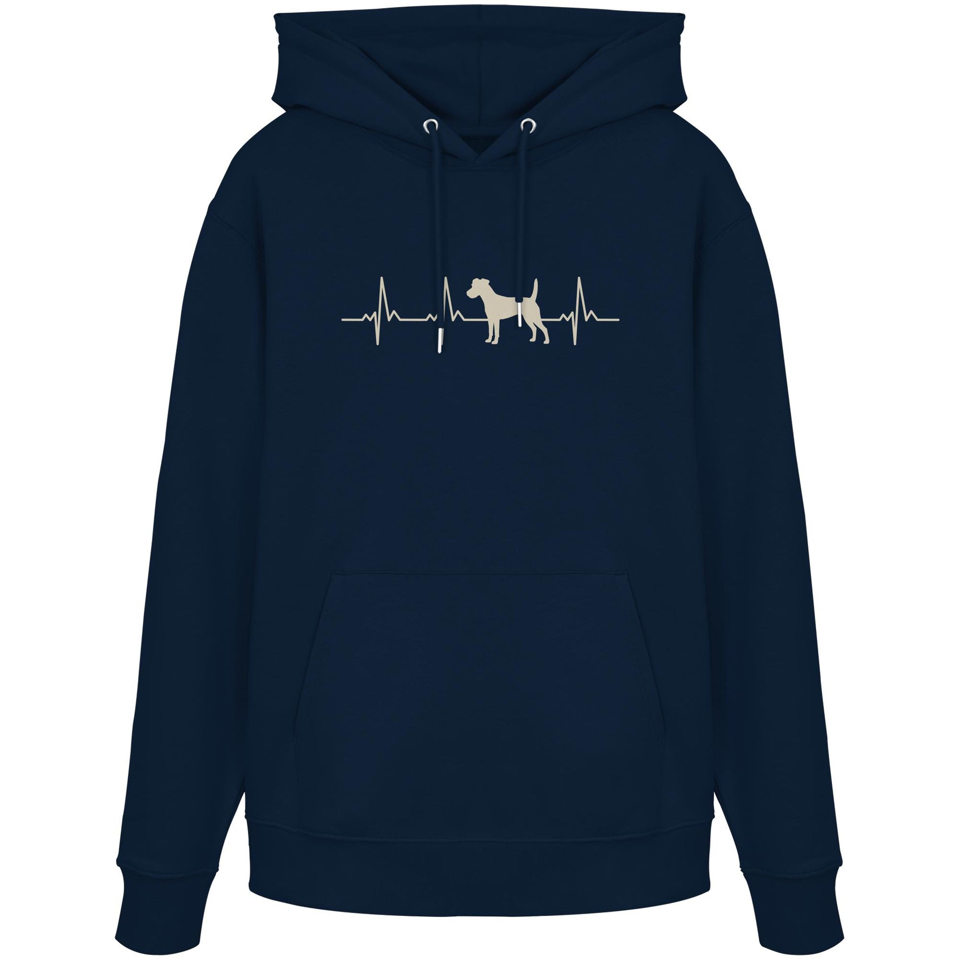 Herzschlag Parson Russell - Organic Hoodie