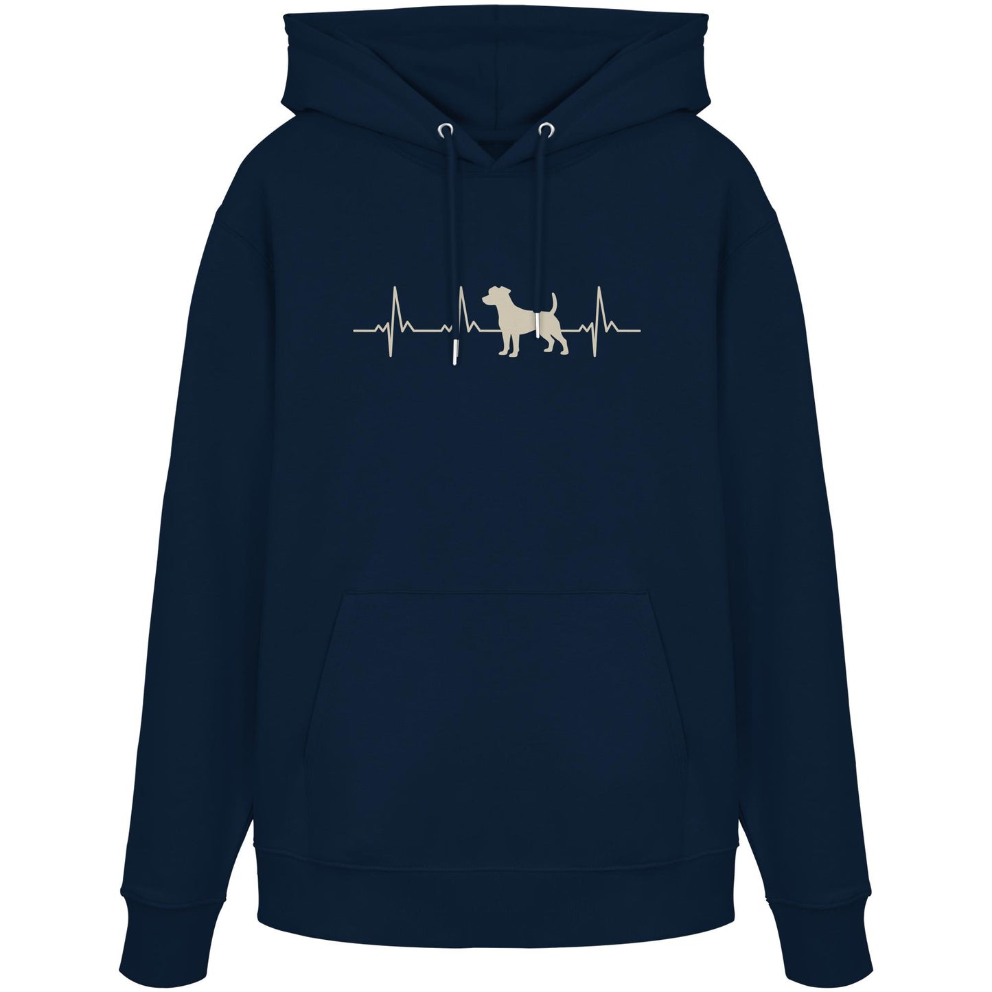 Herzschlag Jack Russell - Organic Hoodie