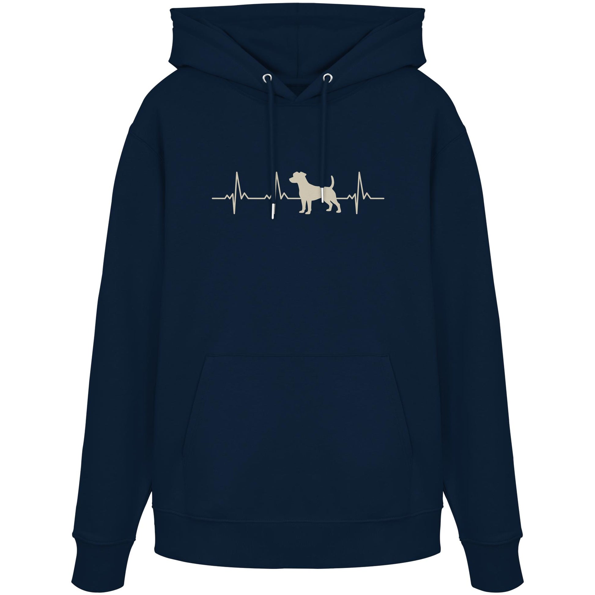 Herzschlag Jack Russell - Organic Hoodie