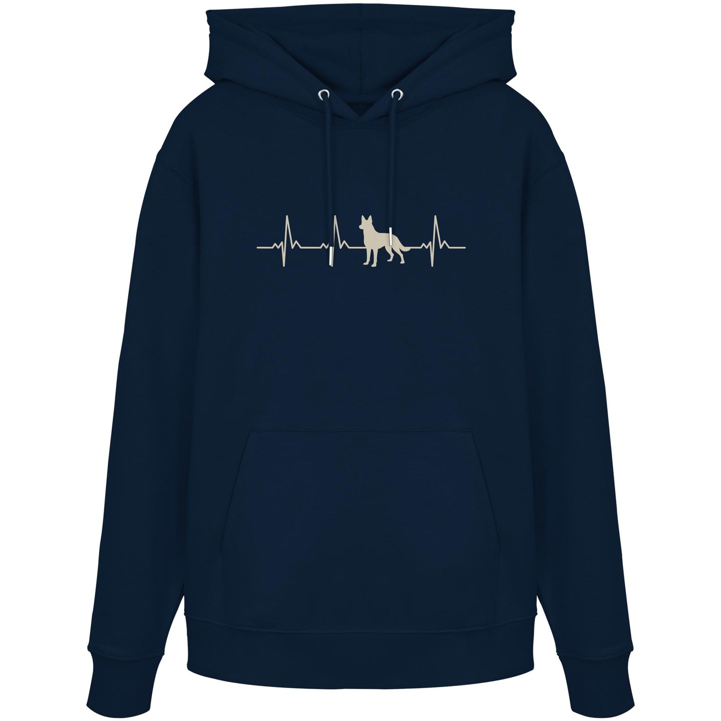 Herzschlag Australian Kelpie - Organic Hoodie