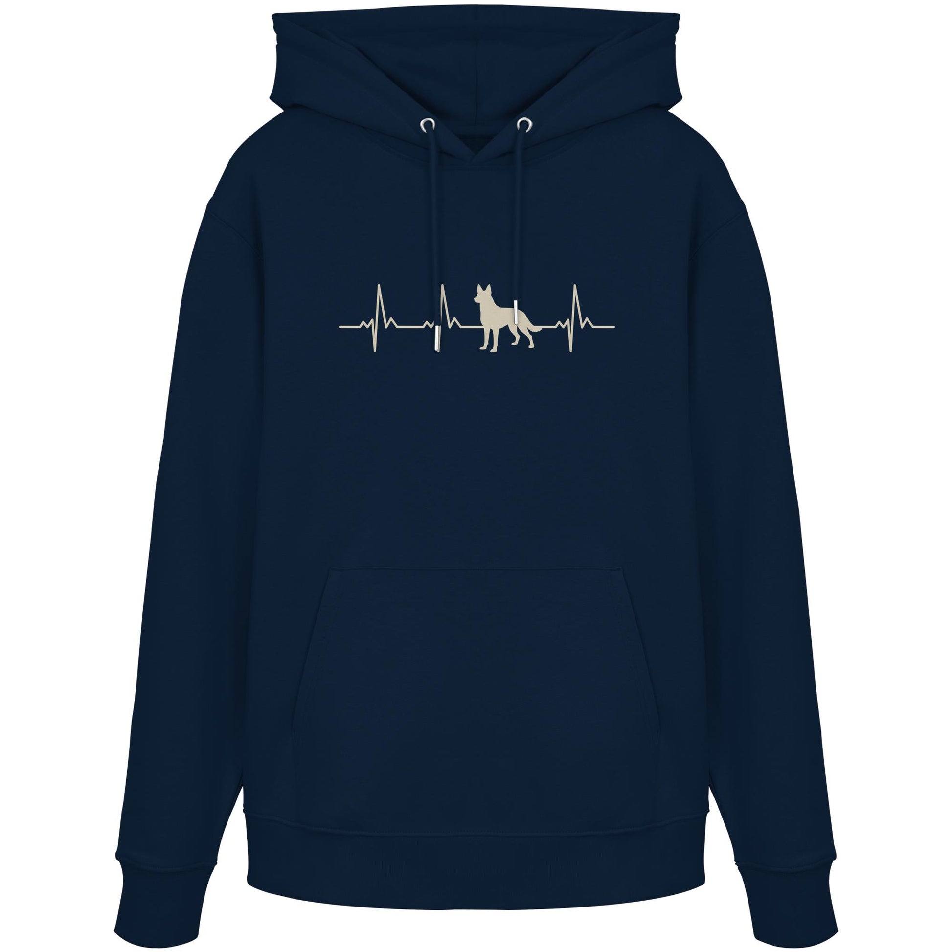 Herzschlag Australian Kelpie - Organic Hoodie