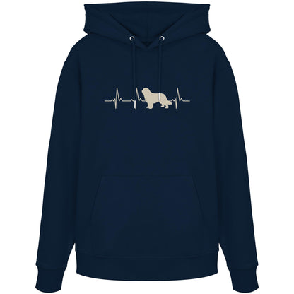 Herzschlag Bearded Collie - Organic Hoodie