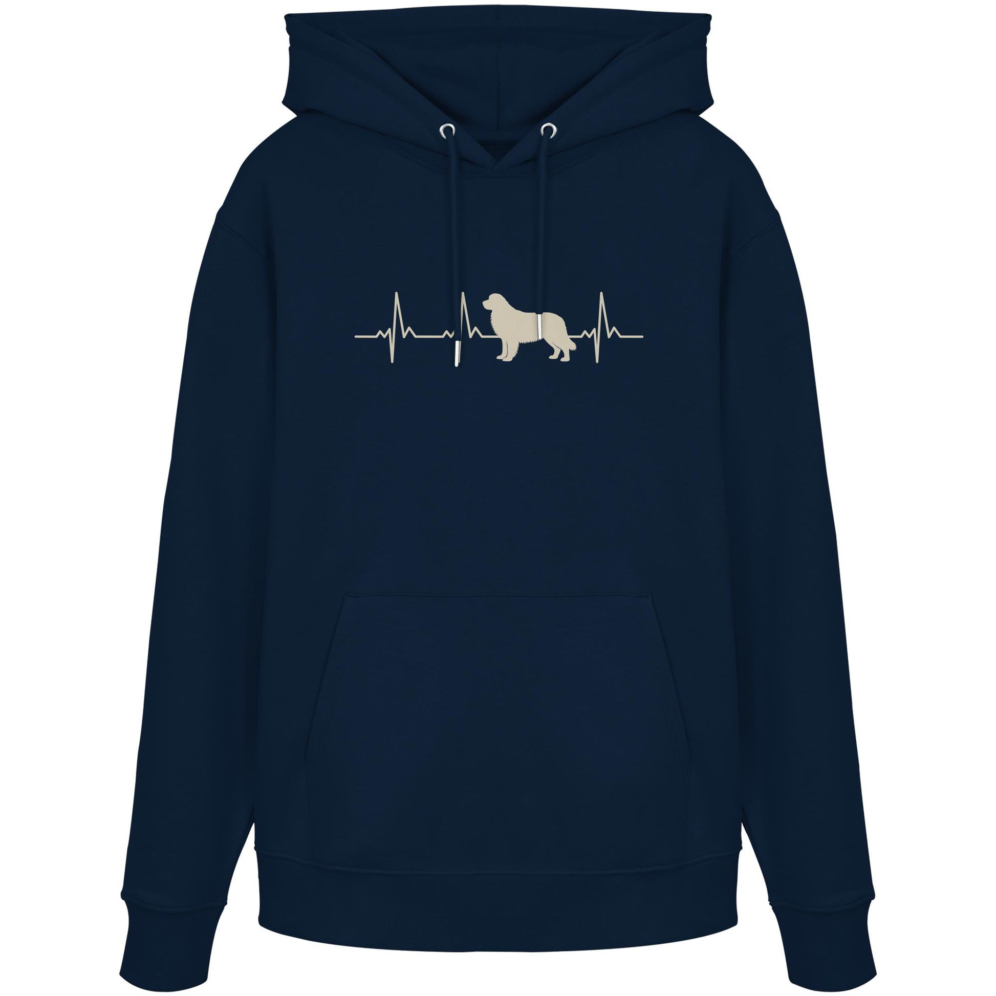 Herzschlag Neufundländer - Organic Hoodie