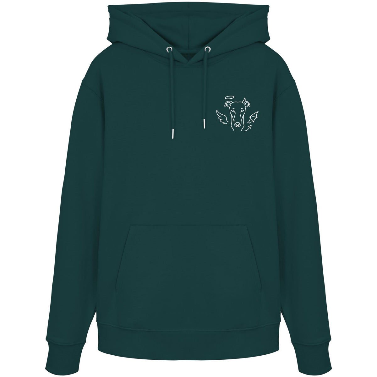 Halo & Horns - Windhund - Organic Hoodie