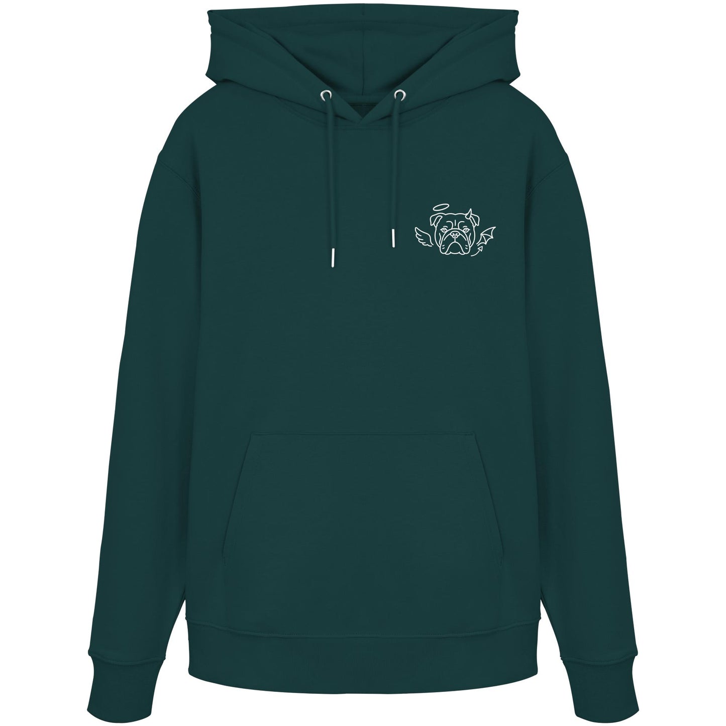 Halo & Horns - Englische Bulldogge - Organic Hoodie