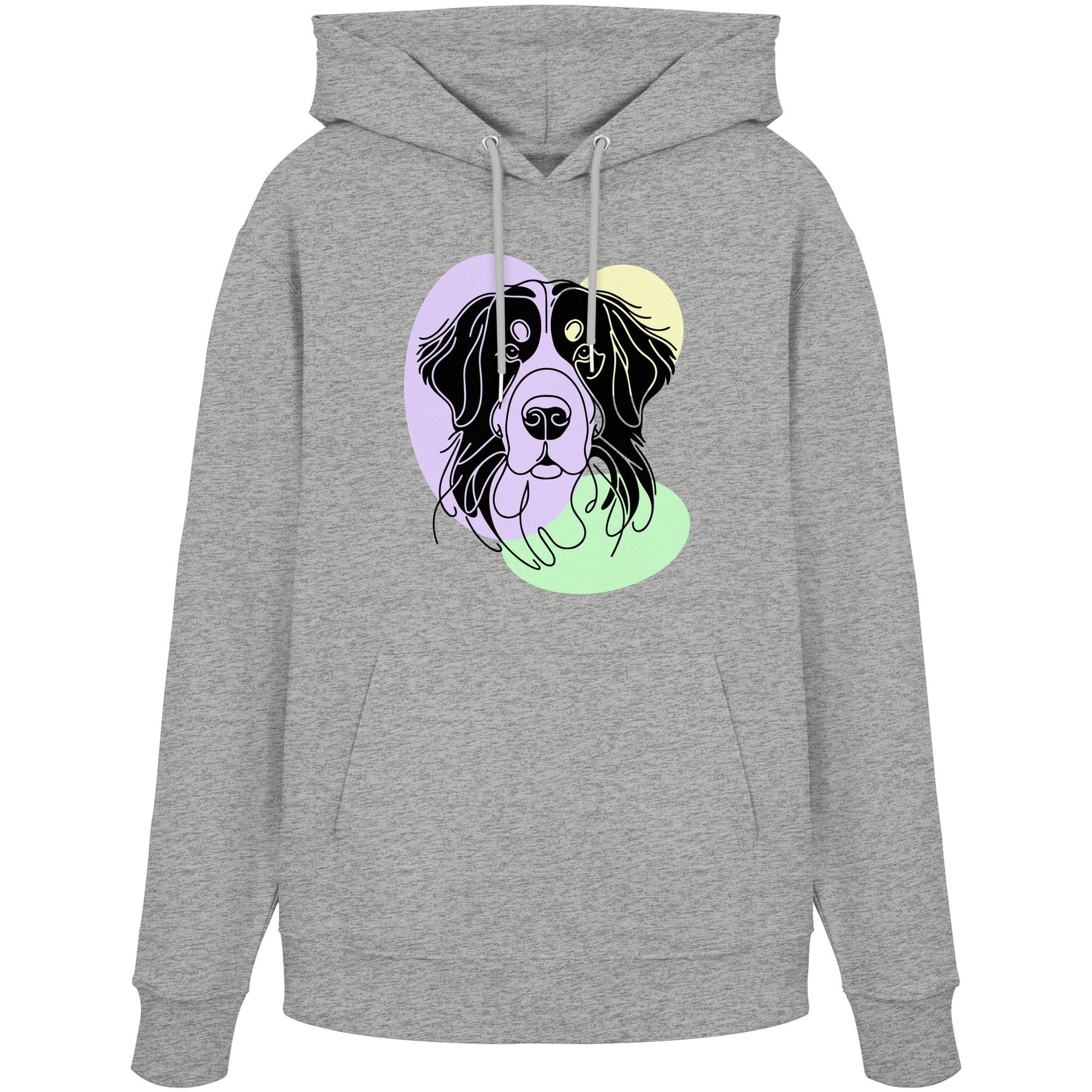 Line Art - Süßer Berner Sennenhund - Organic Hoodie