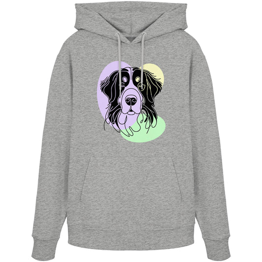 Line Art - Süßer Berner Sennenhund - Organic Hoodie