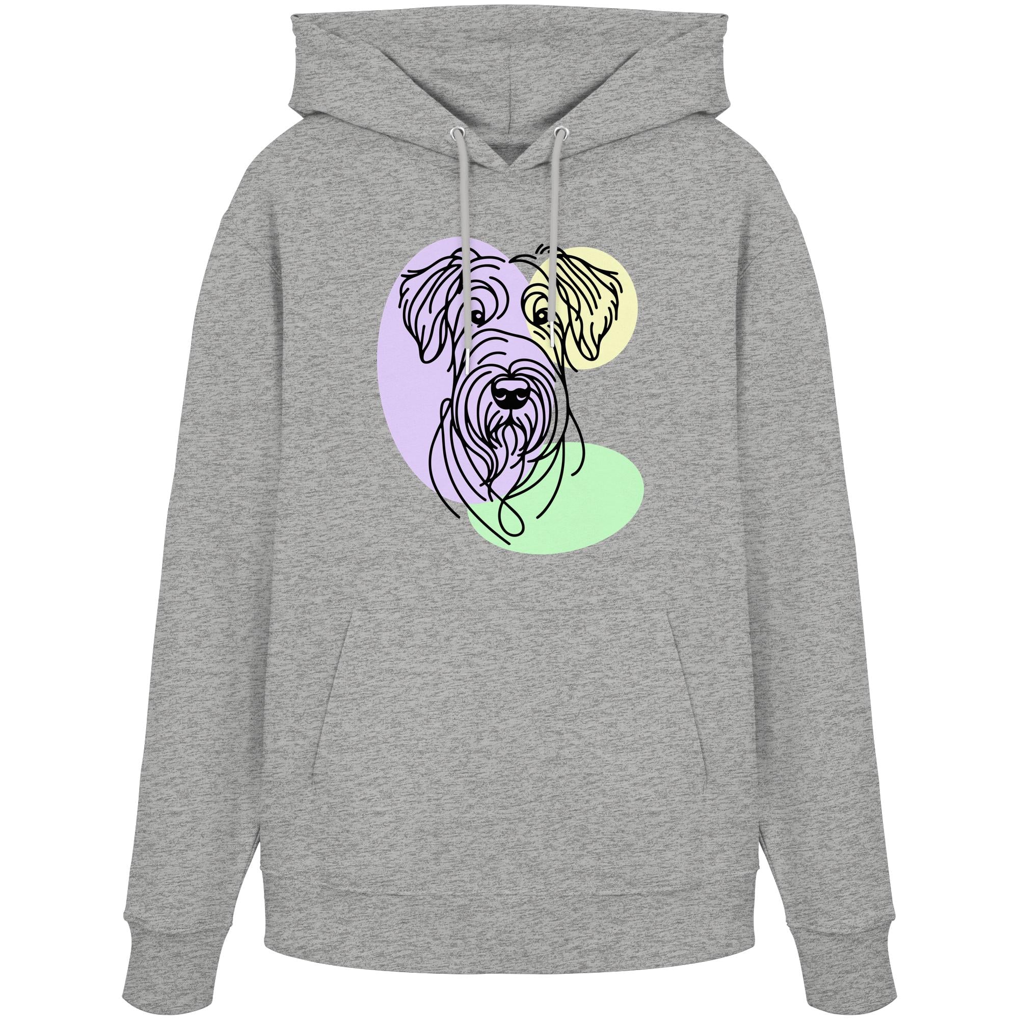 Line Art - Süßer Irish Terrier - Organic Hoodie