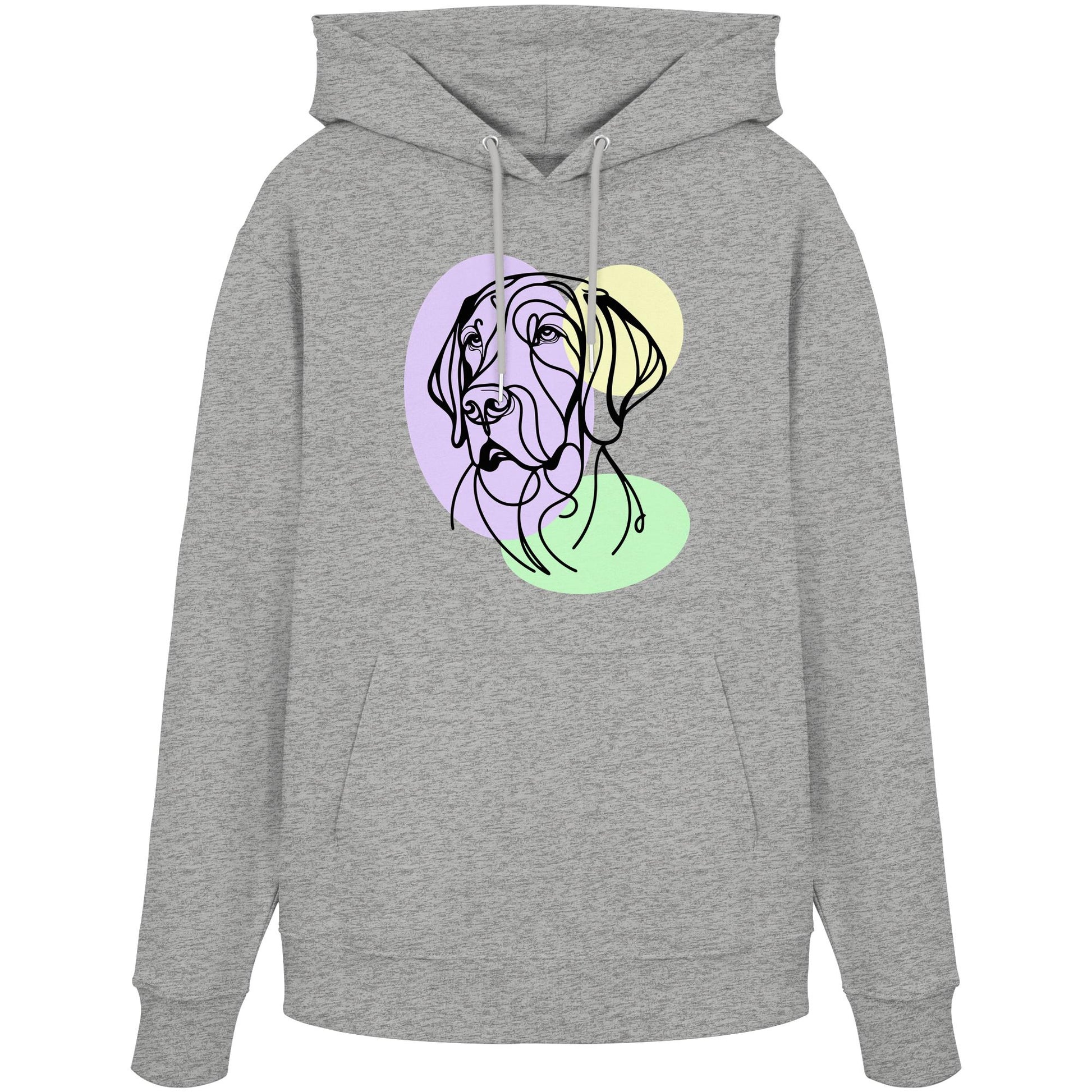 Line Art - Süßer Deutsch Kurzhaar - Organic Hoodie