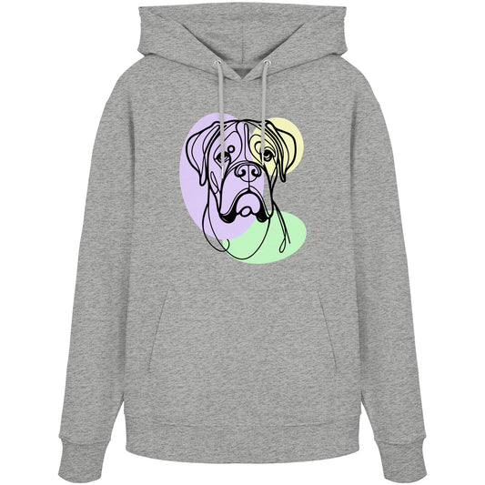 Line Art - Süßer Boxer - Organic Hoodie