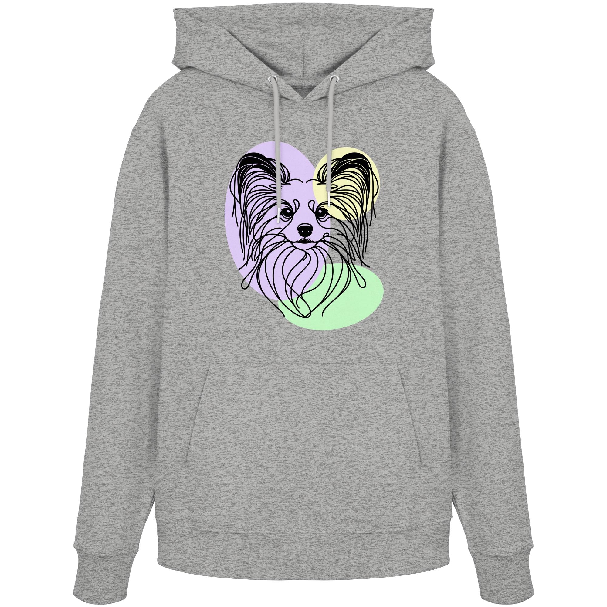 Line Art - Süßer Papillon - Organic Hoodie