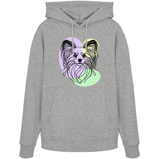 Line Art - Süßer Papillon - Organic Hoodie