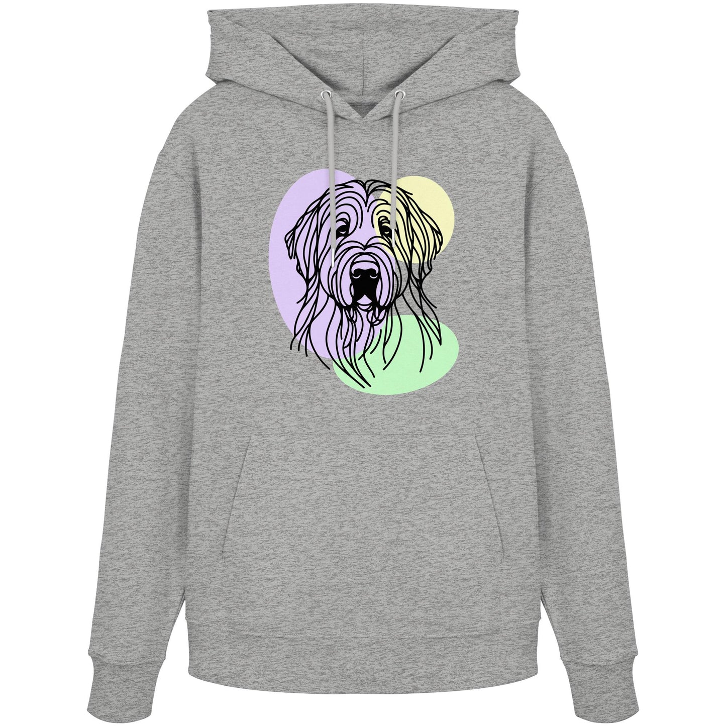 Line Art - Süßer Briard - Organic Hoodie