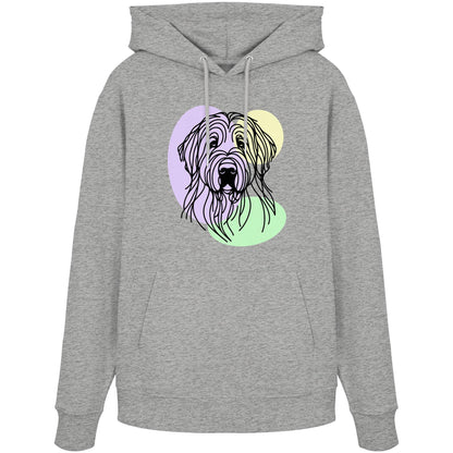 Line Art - Süßer Briard - Organic Hoodie