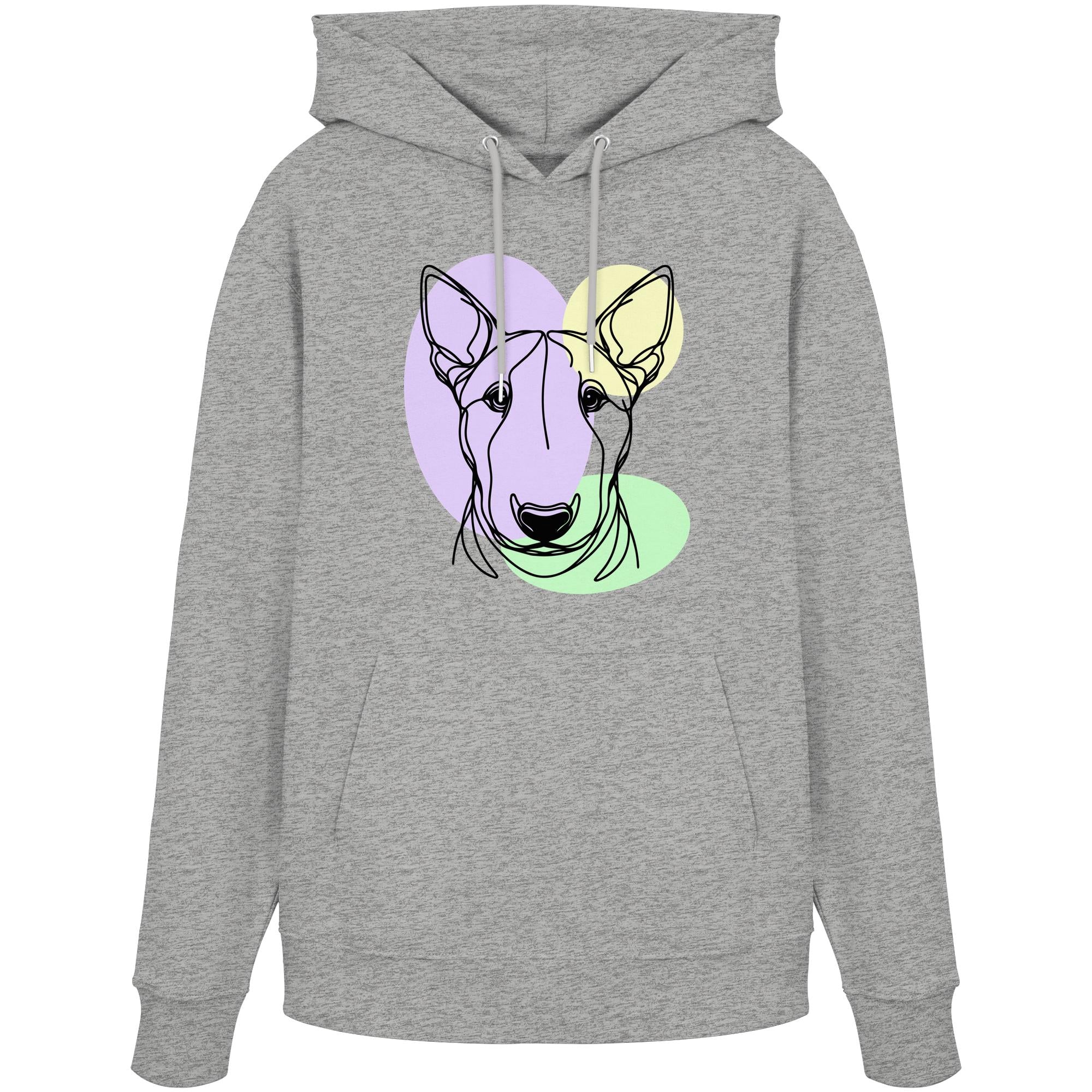 Line Art - Süßer Bullterrier - Organic Hoodie