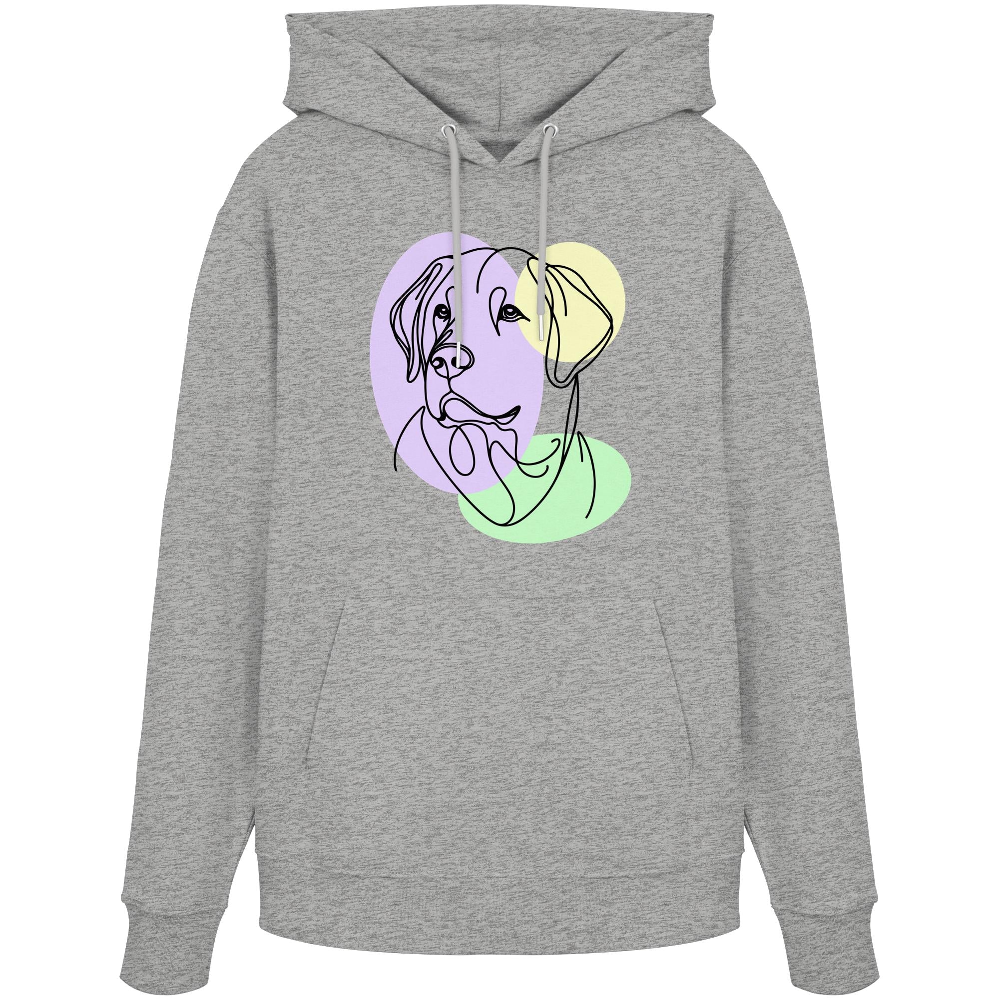 Line Art - Süßer Labrador - Organic Hoodie
