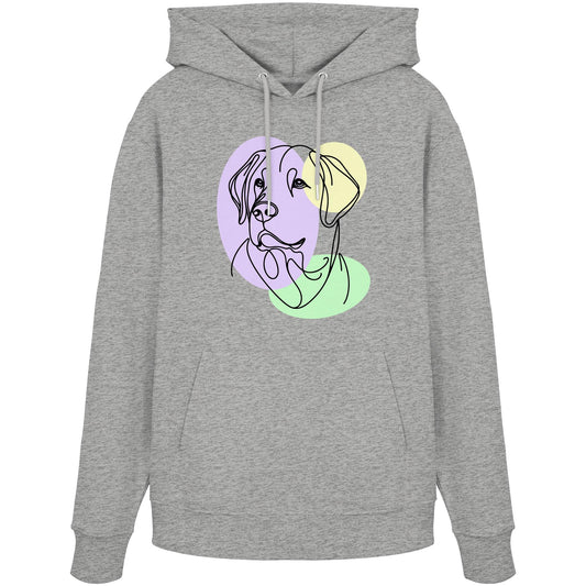 Line Art - Süßer Labrador - Organic Hoodie