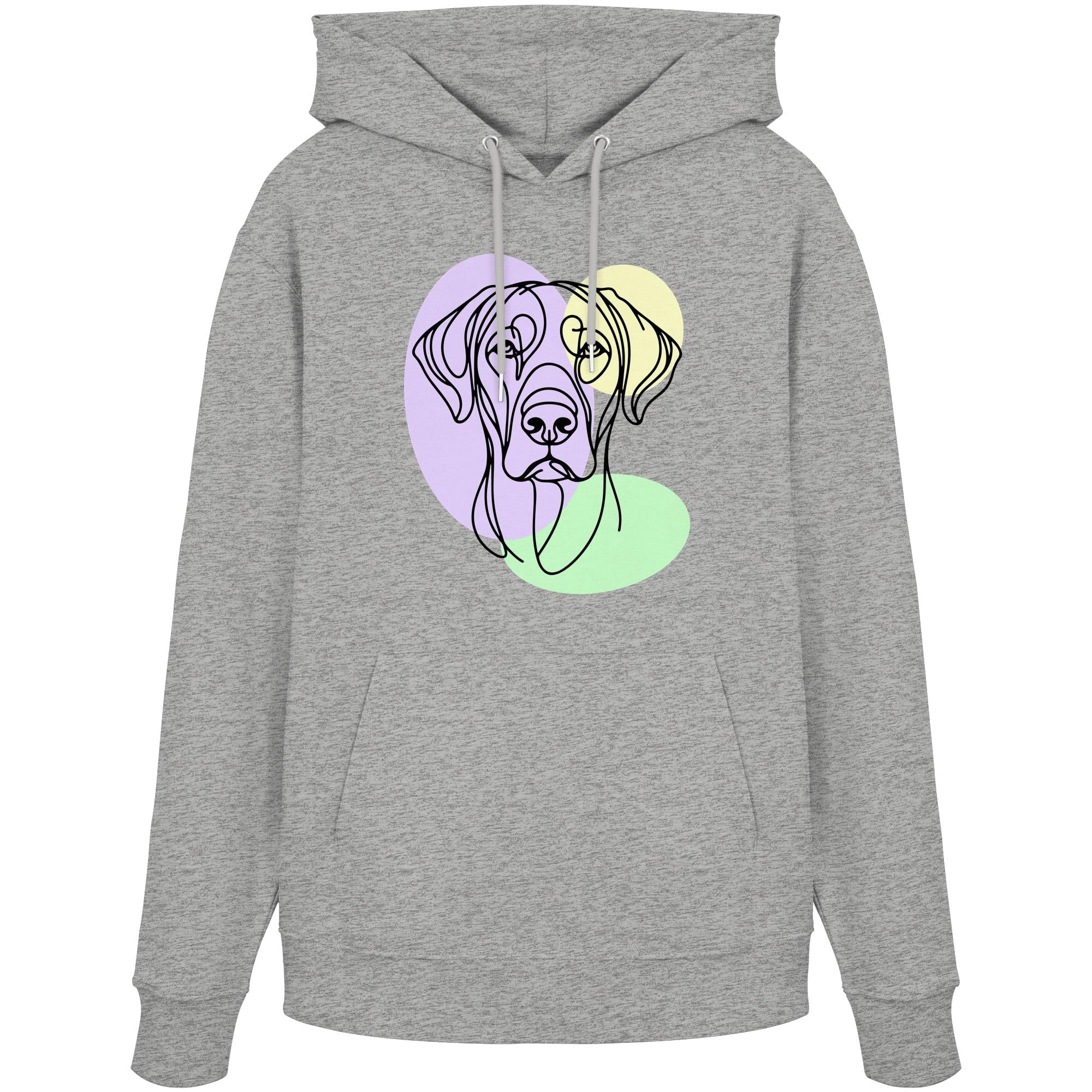 Line Art - Süßer Rhodesian Ridgeback - Organic Hoodie