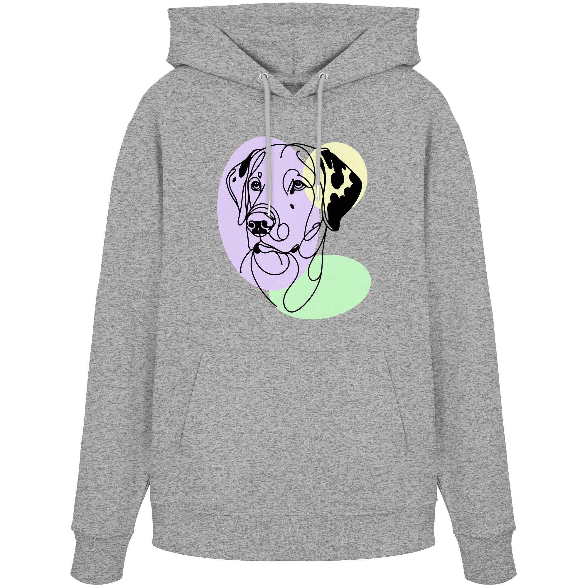 Line Art - Süßer Dalmatiner - Organic Hoodie