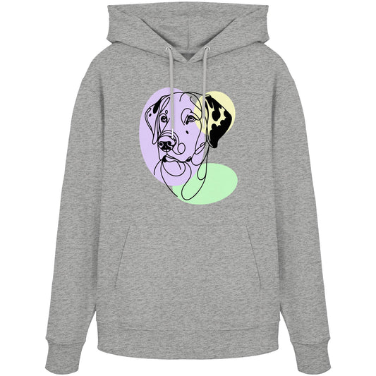 Line Art - Süßer Dalmatiner - Organic Hoodie