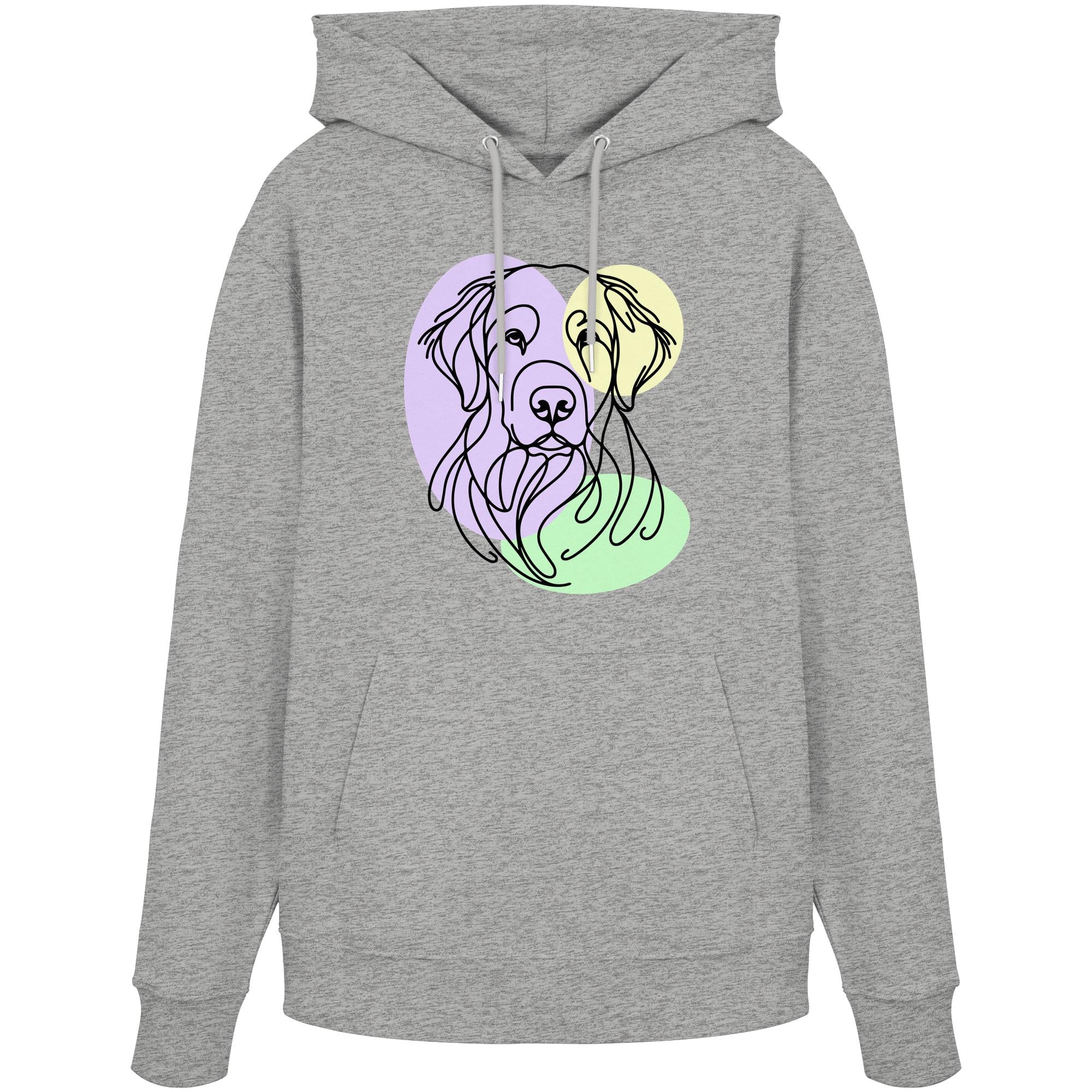 Line Art - Süßer Kuvasz - Organic Hoodie