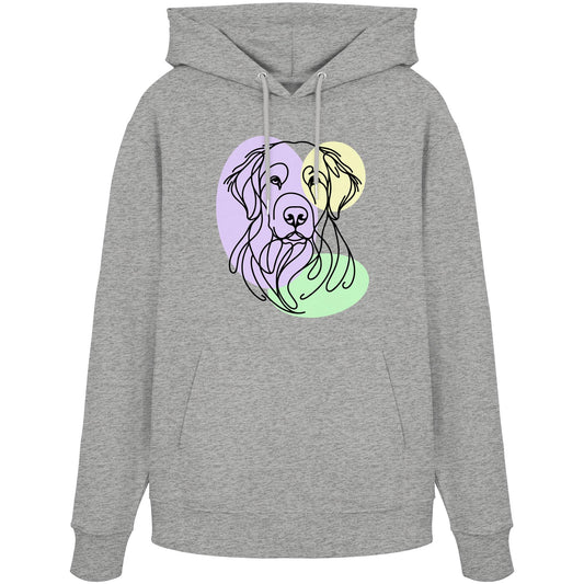 Line Art - Süßer Kuvasz - Organic Hoodie