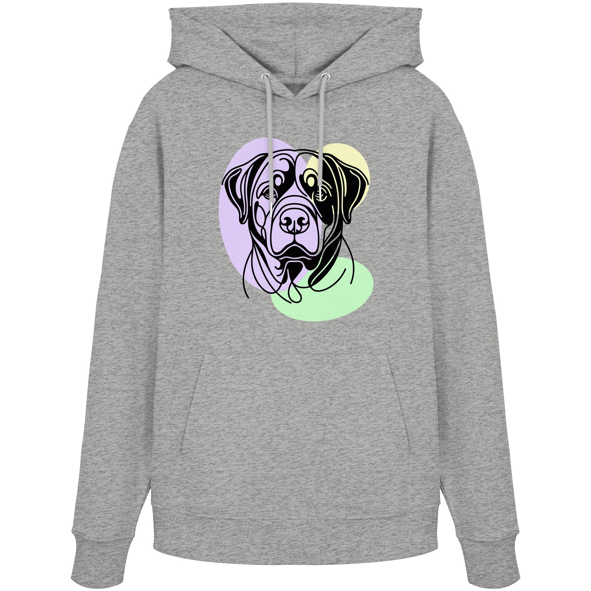 Line Art - Süßer Rottweiler - Organic Hoodie