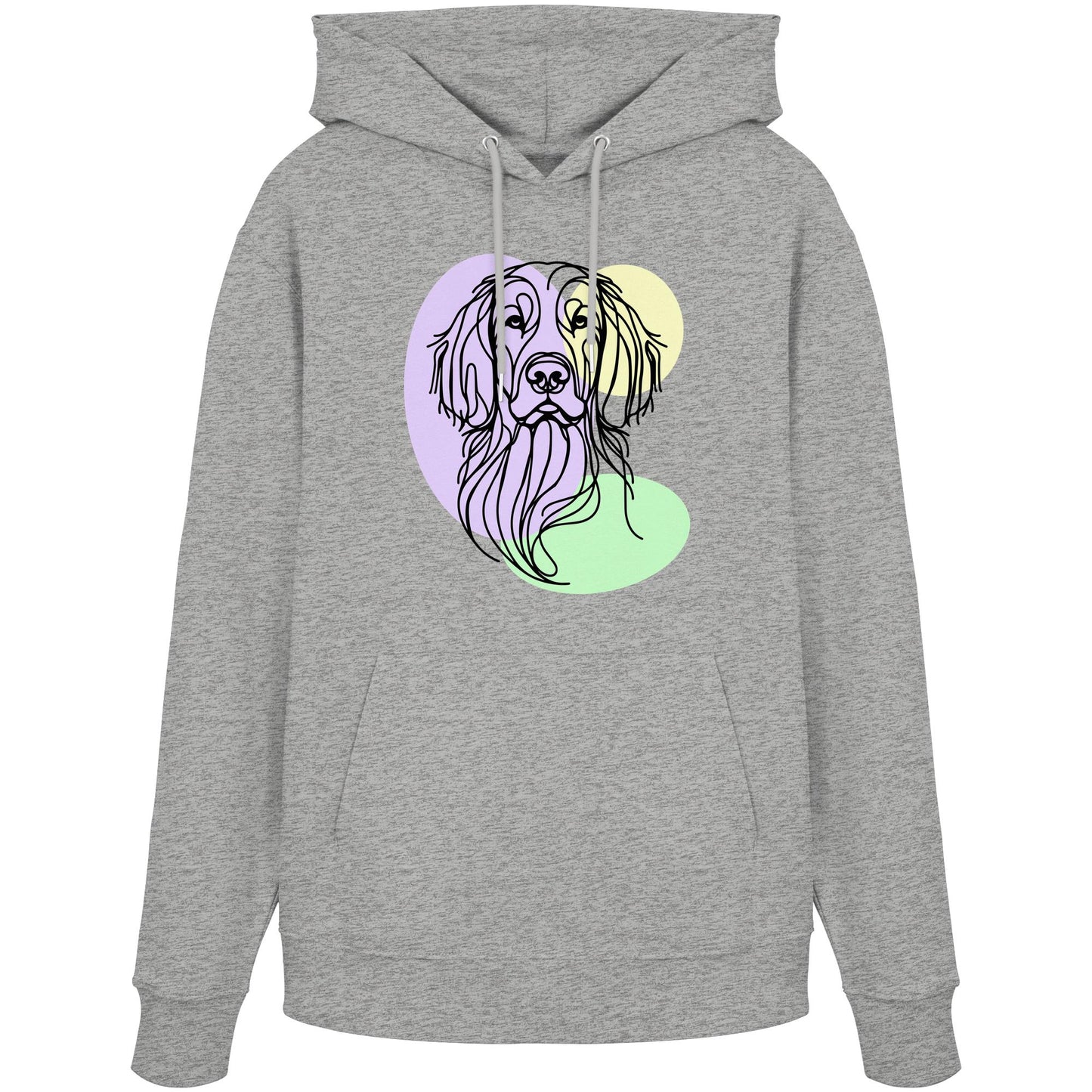 Line Art - Süßer Irish Setter - Organic Hoodie
