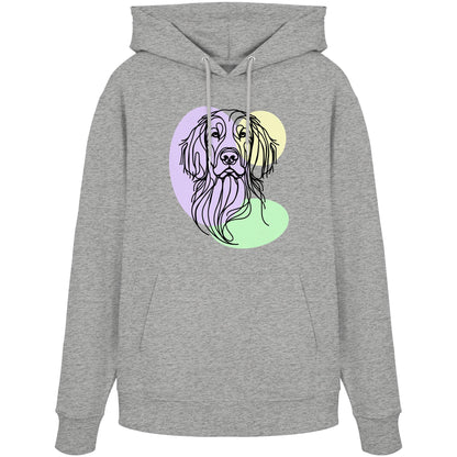 Line Art - Süßer Irish Setter - Organic Hoodie