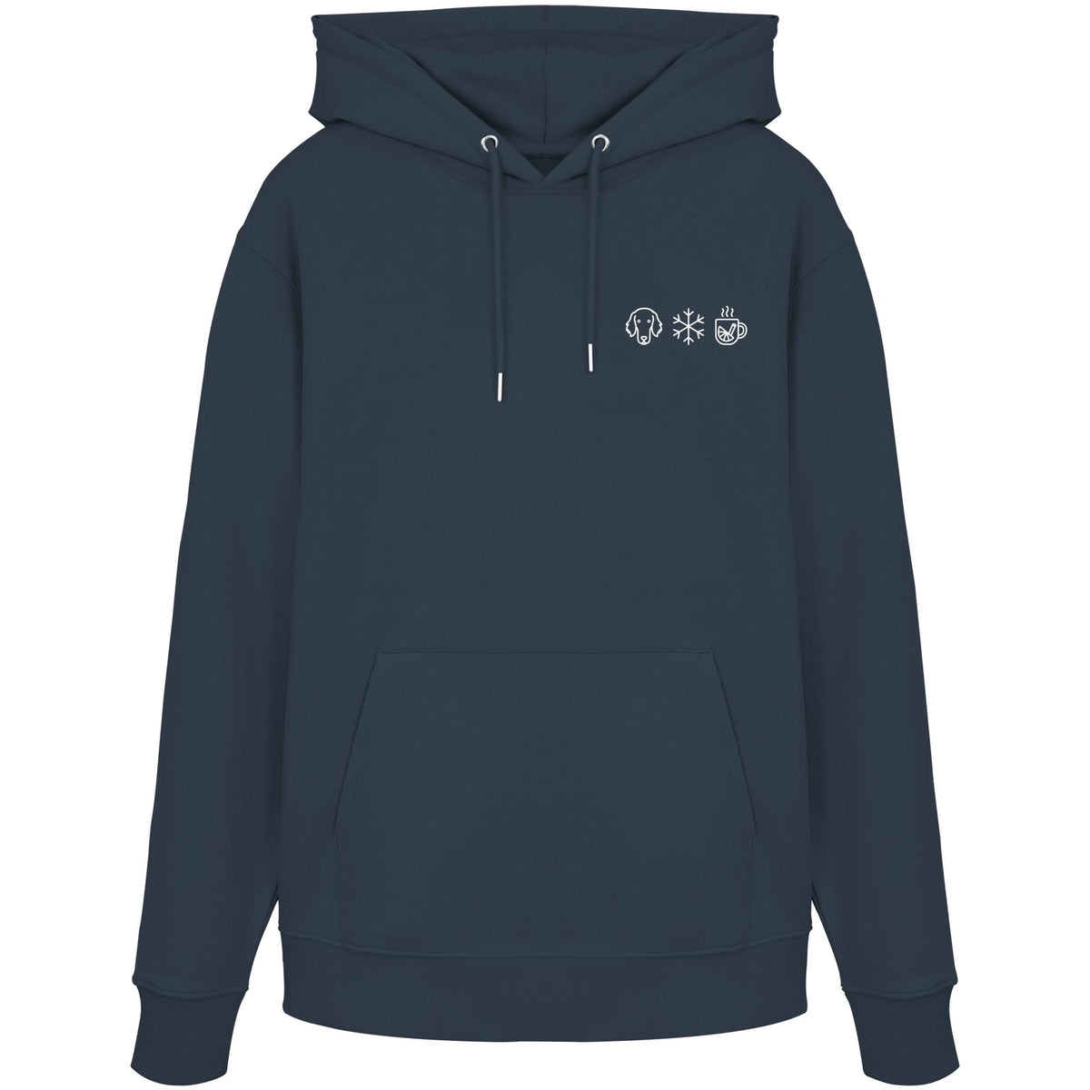 Flat Coated Retriever - Schneeflocke Glühwein - Organic Hoodie