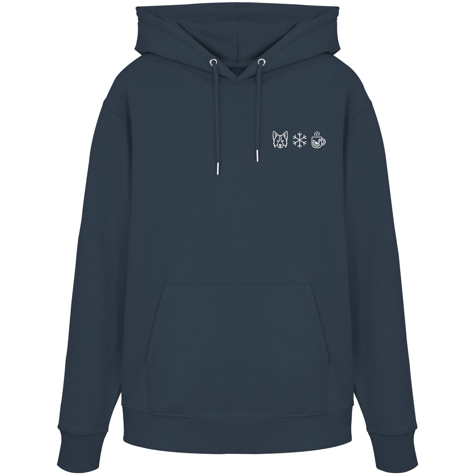 Border Collie - Schneeflocke Glühwein - Organic Hoodie