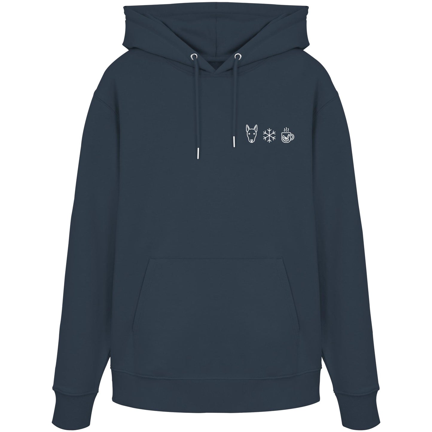 Bullterrier - Schneeflocke Glühwein - Organic Hoodie